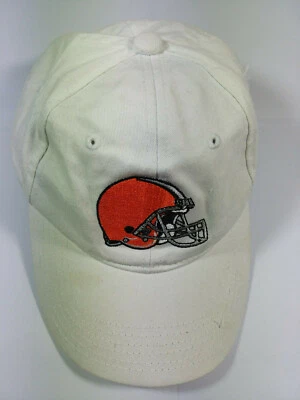 Cleveland Browns NFL Reebok Hat Cap Boy Size 8-20 One Size Fits All White  - Image 1 of 4