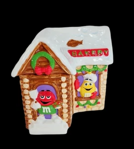 M&M'S KERAMIK WEIHNACHTEN BÄCKEREI HAUS KEKS oder BONBONIERE + GRATIS GESCHENK ORNAMENTE - Bild 1 von 13