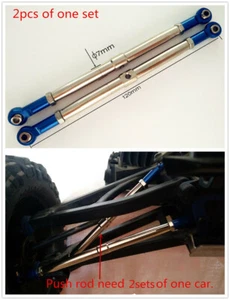 For 1/10 Traxxas SUMMIT EREVO 5319X Steel Thicken (7mm) Adustable Push Rod - Picture 1 of 3