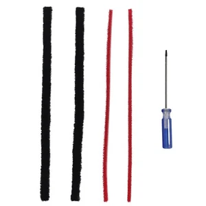 4Pcs 26cm Soft Plush Strips For-Dyson-V8 V10/Vacuum Cleaner Rolling Brush Strips