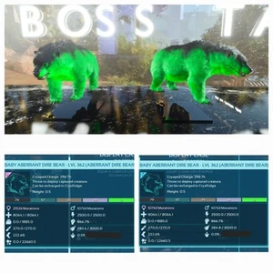ARK ASA PVE OFFICIAL PAIR BABY ABERRANT DIREBEAR MONSTER HIGH STATUS PC/XBOX/PS - Picture 1 of 5