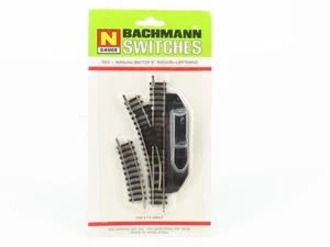 N Scale Bachmann 7651 Left Hand 8" Radius Manual Switch Turnout Track - Picture 1 of 4
