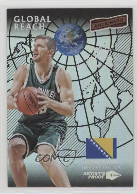 2016-17 Panini Aficionado Global Reach Artist's Proof Mirza Teletovic #129 - Image 1 of 2