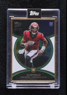2023 Topps Now CJ Stroud Rookie Campaign Green /75 CJ Stroud #CJRC-3 RC - Image 1 of 2