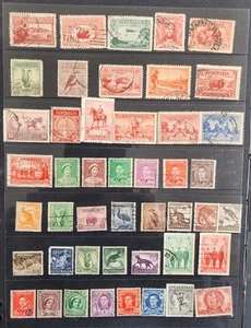 Australian Pre Decimal Collection 1927 to 1960s used - 130 stamps Plus Kangaroo - Picture 1 of 4