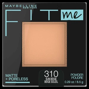 NEW & Sealed MAYBELLINE Fit Me Matte Poreless Pressed Powder #310 Sun Beige - Picture 1 of 5