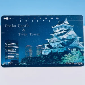 Osaka Castle Telephone Card NTT twin towers Japanese Vintage 1992 Japan Rare - Picture 1 of 8