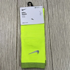 Nike Spark Running Socks Mens 10-11.5 Volt Yellow Ankle Dri-FIT Lightweight - Picture 1 of 5