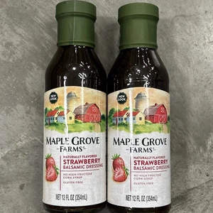 Maple Grove Farms - Aderezo para ensaladas - Balsámico de fresa - 2 botellas - 12 fl oz. - Imagen 1 de 4