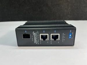 TRANSITION NETWORKS SI-IES-121D-LRT UNMANAGED HARDENED PoE+ INJECTOR/CONVERTER - Picture 1 of 8