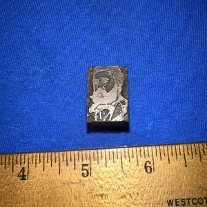 Printing Block “ Distinguished Looking Older Man From The 1800’s “ Copper & Lead - Picture 1 of 6