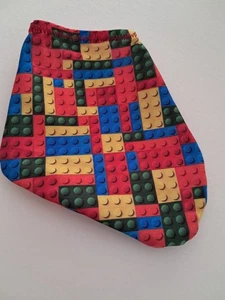 Building Blocks Swimsuit Tanning Pouch 4  way stretch spandex M handmade USA - Picture 1 of 1