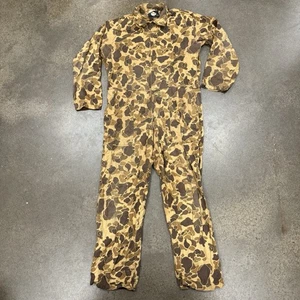 VTG 50s 60s Sears Frog Skin Duck Camo Coverall Mens Hunting Field Tested USA - Picture 1 of 19