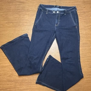Jeans vintage Y2K Hollister donna 27 vita bassa bootcut svasato gamba larga 5R - Foto 1 di 11