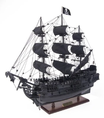 Pirati dei Caraibi Perla Nera Piccola Nave in Legno Modello Decorazione Vacanze Regalo - Immagine 1 di 4