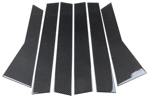 6PCS Real Carbon Fiber Window Pillar Panel Trim Cover Fits 12-16 CRV CR-V - Picture 1 of 3