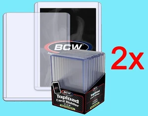 20 BCW 240pt TOP LOADERS Trading Card Holder Sports Relic Top load Patch 7mm - Picture 1 of 3