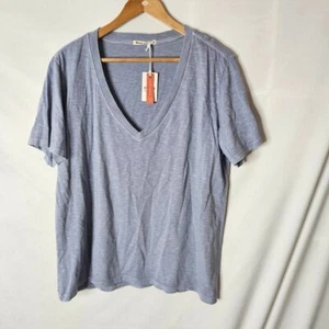 Marine Layer Boyfriend V-neck Tee In Coronet Blue sz M NWT - Picture 1 of 6