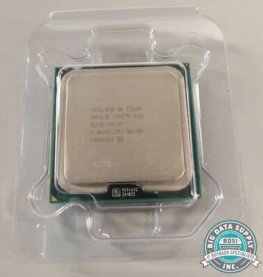 Intel, Core 2 Duo Dual Core Processor E7600 3.06GHz 3MB Part/N SLGTD LOT OF 6 - Image 1 of 3