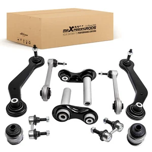 Kit de suspensión de brazo de control trasero negro de 10 piezas para BMW X5 2.5i/3.0i/4.4i/4.6is/4.8is - Imagen 1 de 12