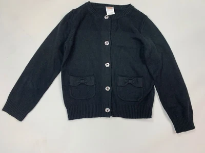 NEW Gymboree Black Gem Button Cardigan Sweater 3 4 - Image 1 of 3