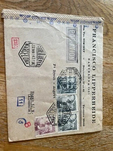 Spain superb cover opened by censor 22.5.1943, excellent front markings - Picture 1 of 6