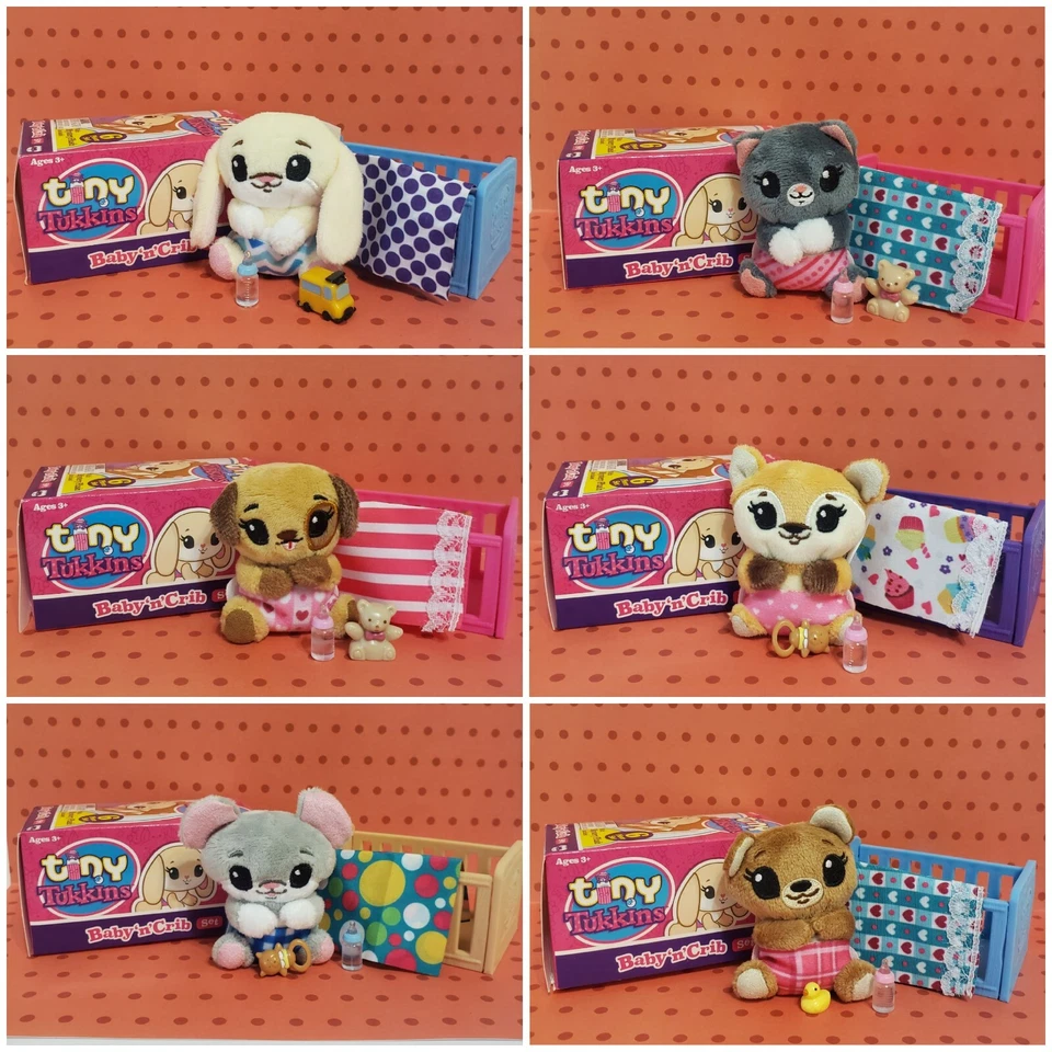 Tiny Tukkins Baby 'n' Crib Plush Pack " 12 PARA ELEGIR DE "TÚ ELIGES" NUEVO Foto 1 de 1