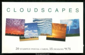 UX421-435a Cloudscapes Book, conjunto de 20 sellados por USPS, como nuevo, en muy buen estado - Imagen 1 de 2
