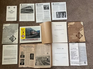 Vintage Lot 12 Erie Lackawanna Railway Company Papers Annual Report Push Pull - Bild 1 von 8