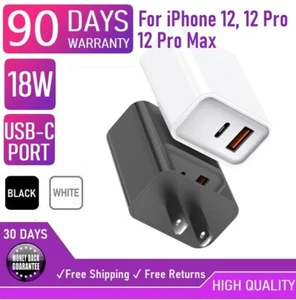 18W USB-C Port PD TYPE-C Wall Charger Cube for iPhone 12,12 Pro, iPad Air Pro - Picture 1 of 9