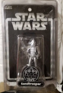 2006 Comic Con Star Wars Silver Saga Edition Sandtropper NIB - Picture 1 of 2