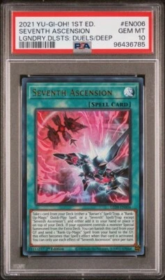 SEVENTH ASCENSION 1st ED LED9-EN006 Ultra Rare YuGiOh Legendary Duelists PSA 10 - Image 1 of 4