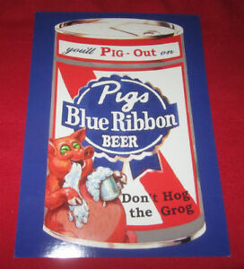 TOPPS WACKY PACKAGES LOST SERIES 2 ALTERNATE PUZZLE PIGS BLUE RIBBON UNCUT