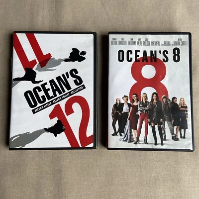 Ocean's 11 12 & 8 (DVD 3-Film Set 2018) Heist Comedy Bullock Blanchett Hathaway - Image 1 of 4