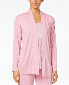 Charter Club Open-Front Knit Pajama Cardigan Pink Orchid Smoke - Picture 1 of 1