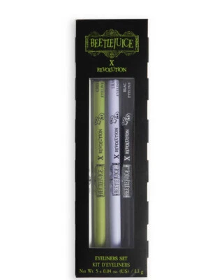 Revolution x Beetlejuice Eyeliner Set NEW - Image 1 of 4