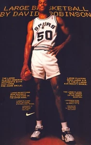 NIKE AIR Basketball Shoes David Robinson Original 1996 Vintage Print Ad!! - Picture 1 of 1