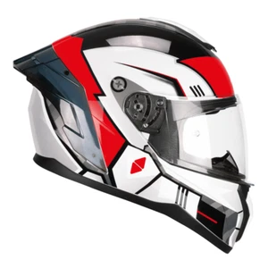 CASCO MOTO INTEGRAL CGM Italia 330S RIOT SPACE Blanco / Negro / Rojo - Imagen 1 de 5