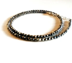 Black Diamond Faceted, Faceted Roundel Beads, Diamond Beads AAA Quality 3 MM - Picture 1 of 5