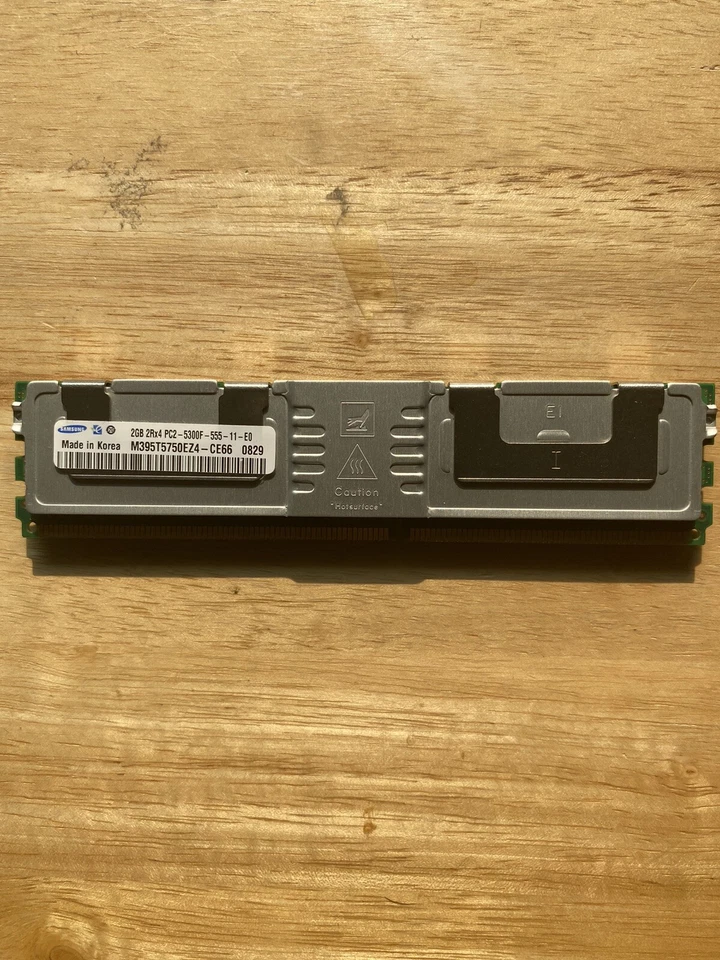 Samsung 2GB 2Rx4 (16 GB) PC2-5300F DDR2 ECC Server Memory RAM M395T5750EZ4-CE66 - Image 1 of 2