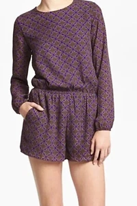 Lucca Couture Damen-Strampler lila langärmeliger offener Rücken, Größe XS - Bild 1 von 15
