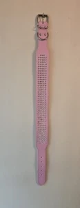 Rhinestone PU Leather Pet Dog Collars Bling for Dogs XL 21"/24" 5cm Wide Pink - Picture 1 of 13