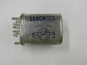 New Leach 64-351 Electromagnetic Relay E5 - Picture 1 of 2