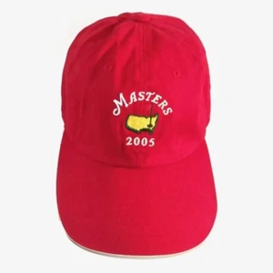 "Tiger Woods" 2005 American Needle Masters rot Golf Hut Riemen hinten EUC - Bild 1 von 11
