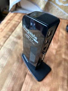 Plugable UD-3900 USB 3.0 Universal Docking Station for Windows USED TESTED - Photo 1/10