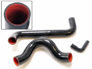 1966-1977 Early Ford Bronco Silicone FORMED Radiator Hose Kit 3pcs TBP Exclusive - Picture 1 of 2