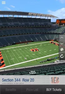 2x 300 LEVEL Tickets-2024 Cincinnati Bengals-Check Description For Availability - Picture 1 of 1