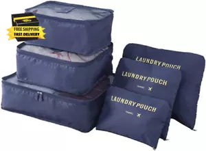 6 Set Packing Cubes,Multi-Functional Clothing Sorting Packages,Travel Carry on L - Picture 1 of 6