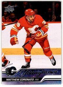 2023-24 Upper Deck Young Guns Matthew Coronato Rookie #201 Calgary Flames