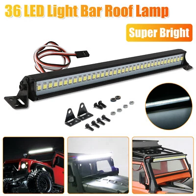 36 LED Roof Lamp Metal Bright Light Bar for 1/10 SCX10 90046 TRX4 RC Car Crawler - Image 1 of 4